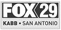 LOGO_KABB_FOX29_Solid_legal | The Injury Law Guides FOX 29 KABB San Antonio logo in black and white.
