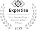 bdg_exp-r96ka1ag1v7rrx4xkft2rfaz1t6p5n8wxb91nup932 | The Injury Law Guides Award badge: Expertise 2022 Best Accident Lawyers in San Antonio.
