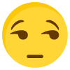 Satisfied emoji face